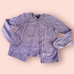 5x$25 Lands' End Lavender Button-Up Cardigan, 14